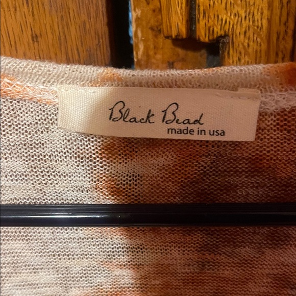 Women’s Orange Tie-Dye Fringe Short Kimono - Picture 5 of 6